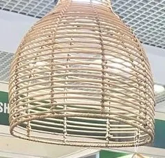 Chụp đèn đan dáng chuông